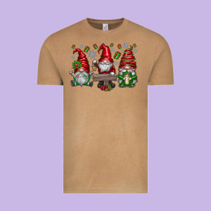 Christmas Gnomes Celebration Vintage Tee Designed By Cowhidedigitalart
