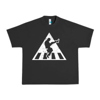 Pigment Black The Ministry of Silly Walks Distressed Urban Heavy Tee - artisFamous