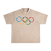 French Oak OLYMPIC RINGS Urban Heavy Tee - artisFamous