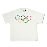 Pistachio OLYMPIC RINGS Urban Heavy Tee - artisFamous