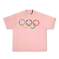 Salmon OLYMPIC RINGS Urban Heavy Tee - artisFamous