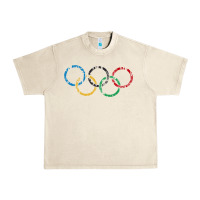 Sandshell OLYMPIC RINGS Urban Heavy Tee - artisFamous