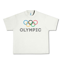 Pistachio OLYMPIC RINGS Urban Heavy Tee - artisFamous