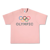 Salmon OLYMPIC RINGS Urban Heavy Tee - artisFamous