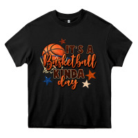 Black it's a basketball kinda day Heavy Core Tee - FaDigitalArtStudio