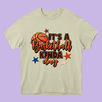 It's A Basketball Kinda Day Heavy Core Tee Designed By Fadigitalartstudio