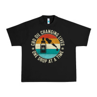 Black CBD Oil Changing Lives Urban Heavy Tee - artisFamous