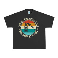 Pigment Black CBD Oil Changing Lives Urban Heavy Tee - artisFamous