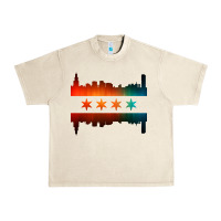 Sandshell chicago flag skyline Urban Heavy Tee - artisFamous