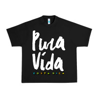 Black costa rica pura vida Urban Heavy Tee - artisFamous