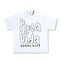 White costa rica pura vida Urban Heavy Tee - artisFamous
