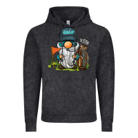 Vintage Black golf gnome Vintage Hoodie - BarkalooDesign