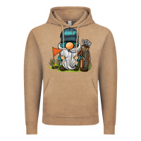 Vintage Coffee golf gnome Vintage Hoodie - BarkalooDesign