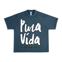 Midnight Navy costa rica pura vida Urban Heavy Tee - artisFamous