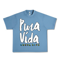 Pebble Blue costa rica pura vida Urban Heavy Tee - artisFamous