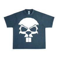 Midnight Navy crazy beaver skull Urban Heavy Tee - artisFamous