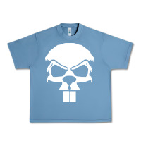 Pebble Blue crazy beaver skull Urban Heavy Tee - artisFamous