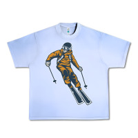 Grape Ice born to ski Urban Heavy Tee - artisFamous