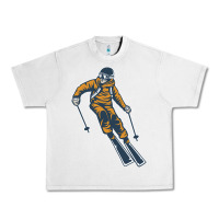Lunar Rock born to ski Urban Heavy Tee - artisFamous