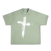 Oil Green cross Urban Heavy Tee - artisFamous