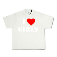 Pistachio i love girls Urban Heavy Tee - artisFamous