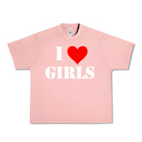 Salmon i love girls Urban Heavy Tee - artisFamous