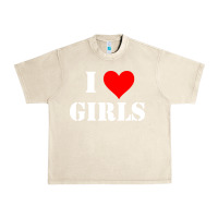 Sandshell i love girls Urban Heavy Tee - artisFamous