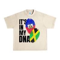 Sandshell jamaican and haitian mix flag dna heritage Urban Heavy Tee - artisFamous