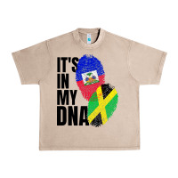 French Oak jamaican and haitian mix flag dna heritage Urban Heavy Tee - artisFamous