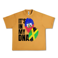 Peanut Butter jamaican and haitian mix flag dna heritage Urban Heavy Tee - artisFamous