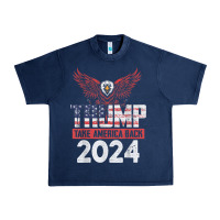 Navy trump 2024 take america back Urban Heavy Tee - artisFamous