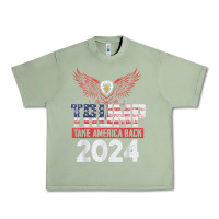 Oil Green trump 2024 take america back Urban Heavy Tee - artisFamous