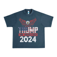 Midnight Navy trump 2024 take america back Urban Heavy Tee - artisFamous