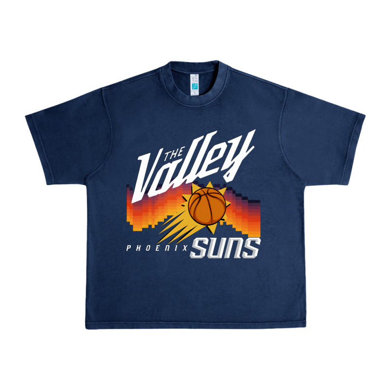 The Valley Oop Phoenix Basketball Retro Sunset Basketball T Shirt Urban Heavy Tee by artisFamous | Teevron