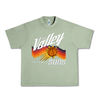 Oil Green the valley oop phoenix basketball retro sunset basketball t shirt Urban Heavy Tee - artisFamous