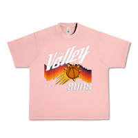 Salmon the valley oop phoenix basketball retro sunset basketball t shirt Urban Heavy Tee - artisFamous