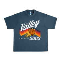 The Valley Oop Phoenix Basketball Retro Sunset Basketball T Shirt Urban Heavy Tee | Teevron