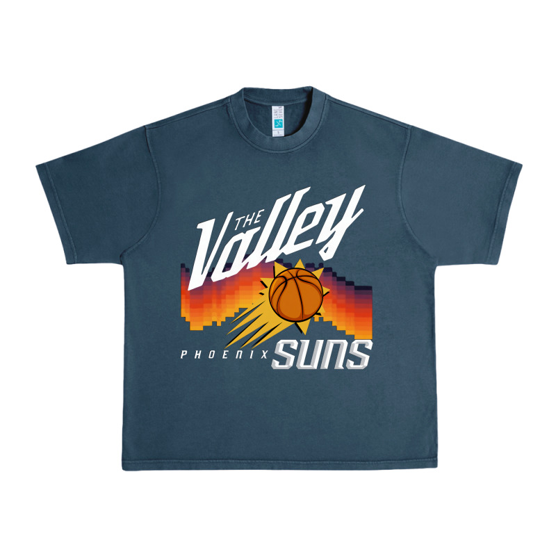 The Valley Oop Phoenix Basketball Retro Sunset Basketball T Shirt Urban Heavy Tee by artisFamous | Teevron