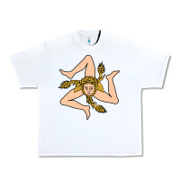 White sicilian triskelion Urban Heavy Tee - artisFamous