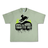 Snowmobile Throttle Urban Heavy Tee | Teevron