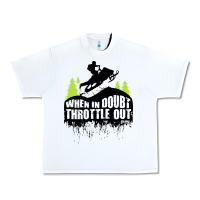 White snowmobile throttle Urban Heavy Tee - artisFamous