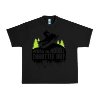 Black snowmobile throttle Urban Heavy Tee - artisFamous