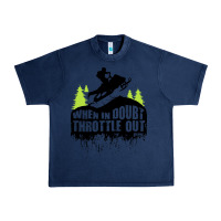 Navy snowmobile throttle Urban Heavy Tee - artisFamous