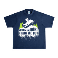 Navy snowmobile throttle Urban Heavy Tee - artisFamous