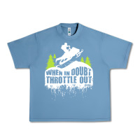 Pebble Blue snowmobile throttle Urban Heavy Tee - artisFamous