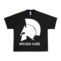 Black spartan helmet Urban Heavy Tee - artisFamous