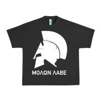 Pigment Black spartan helmet Urban Heavy Tee - artisFamous