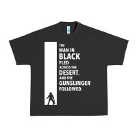 Pigment Black the man in black fled across the desert Urban Heavy Tee - artisFamous
