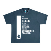Midnight Navy the man in black fled across the desert Urban Heavy Tee - artisFamous