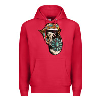 Cardinal Turquoise Gemstone Leopard Cowhide Tongue Premium Hoodie - Jasminsmagicworld
